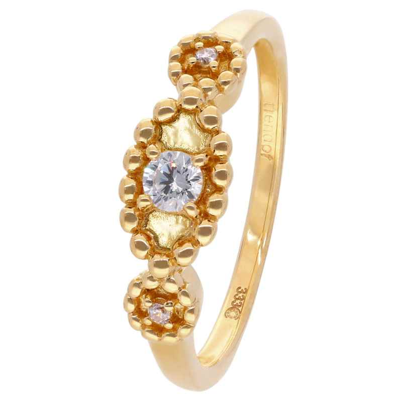 trendor 68151 Ladies' Ring 333 Yellow Gold with Cubic Zirconia