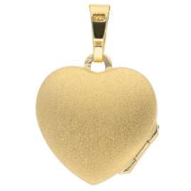 trendor 68157 Damen-Halskette mit Herz-Medaillon 925 Silber Vergoldet