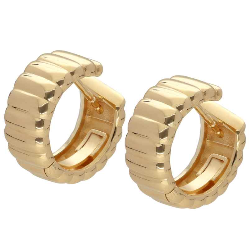 trendor 68191 Women's Hoop Earrings Gold-Plated 925 Silver 16 mm 4262459681919