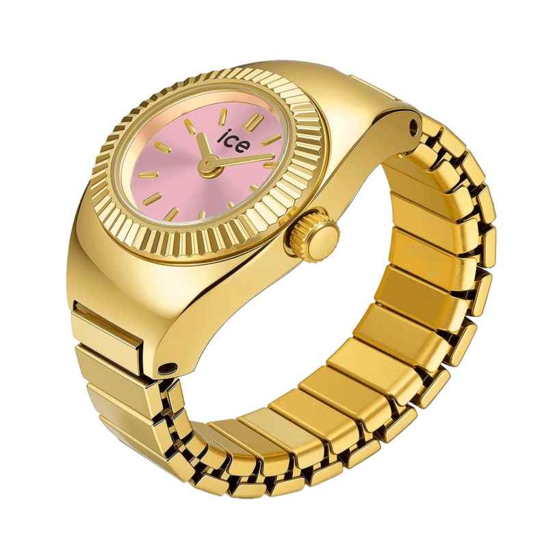 Ice-Watch 025518 Ringuhr Chouchou Gold- und Rosafarben 4895173347597