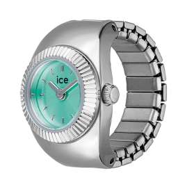 Ice-Watch 025515 Ring Watch Chouchou Silver Tone/Turquoise