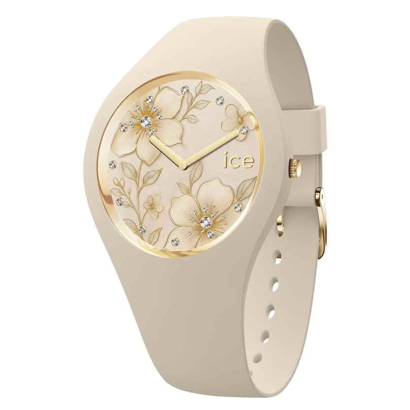 Ice-Watch 025898 Quarzuhr für Damen ICE Flower S Elfenbeinfarbene Grazie 4895173350351