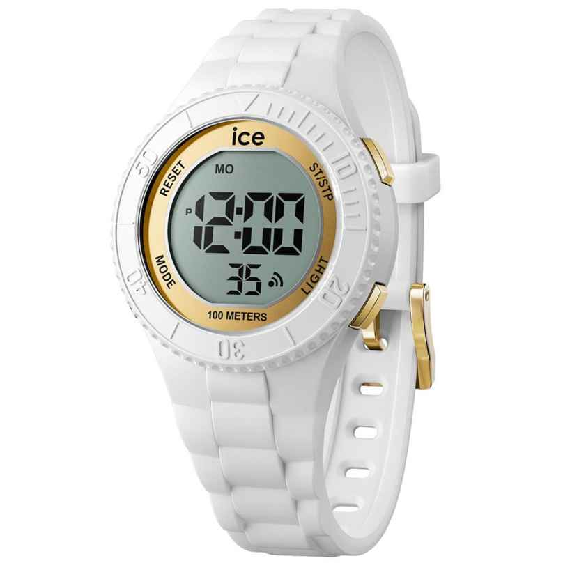 Ice-Watch 021606 Digital Watch ICE Digit S White/Gold Tone 4895173316074