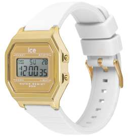 Ice-Watch 022049 Armbanduhr ICE Digit Retro Weiß/Goldfarben S