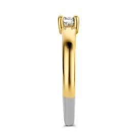 Ti Sento 12212ZY Women's Solitaire Ring Gold Plated Silver