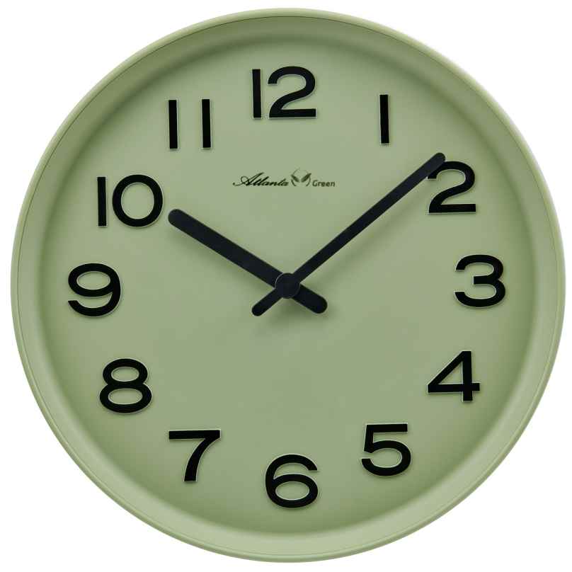Atlanta 4542/6 Atlanta Green Wanduhr Hellgrün 4026934454265