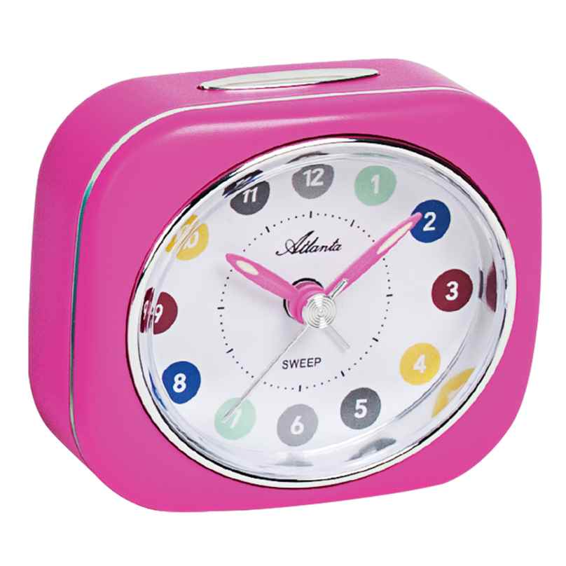 Atlanta 1983/17 Alarm Clock with Repetition Pink 4026934198336