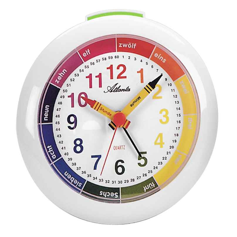 Atlanta 1265/0 Kids Learning Alarm Clock White 4026934126506