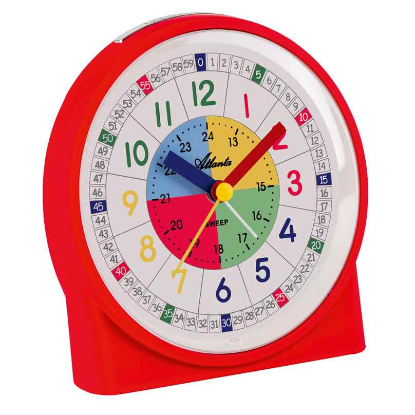 Atlanta 2125/1 Children's Alarm Clock Red 4026934212513