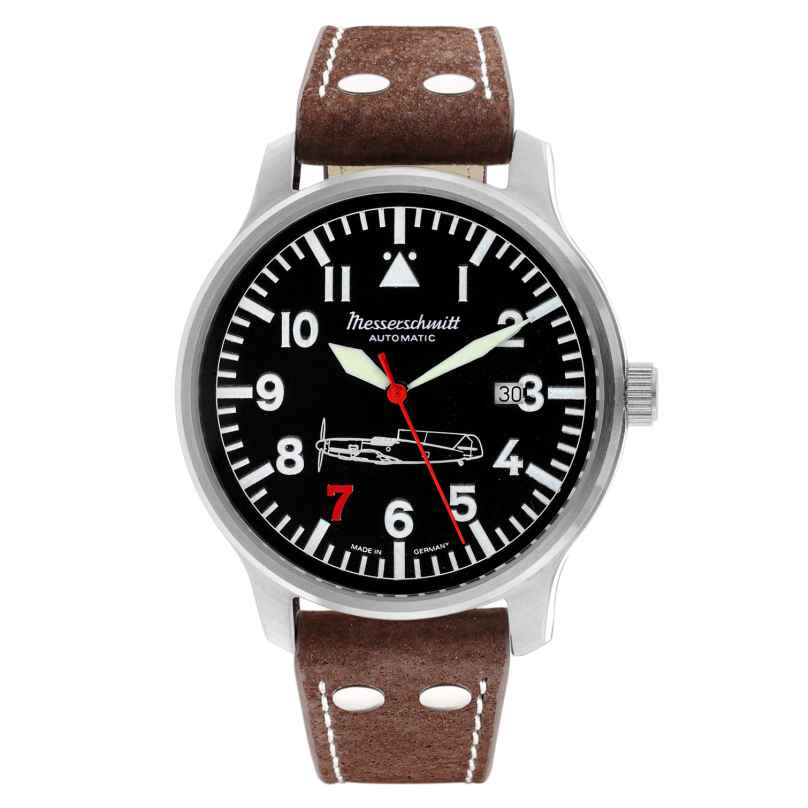 Messerschmitt 109-42R7-A Herren-Automatikuhr Flieger ME109 Rote 7 4262436845648