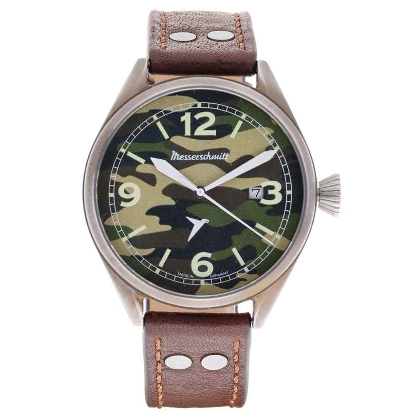 Messerschmitt ME-43ARMY Men's Pilot Watch Vintage Camouflage Pattern 4262436840056