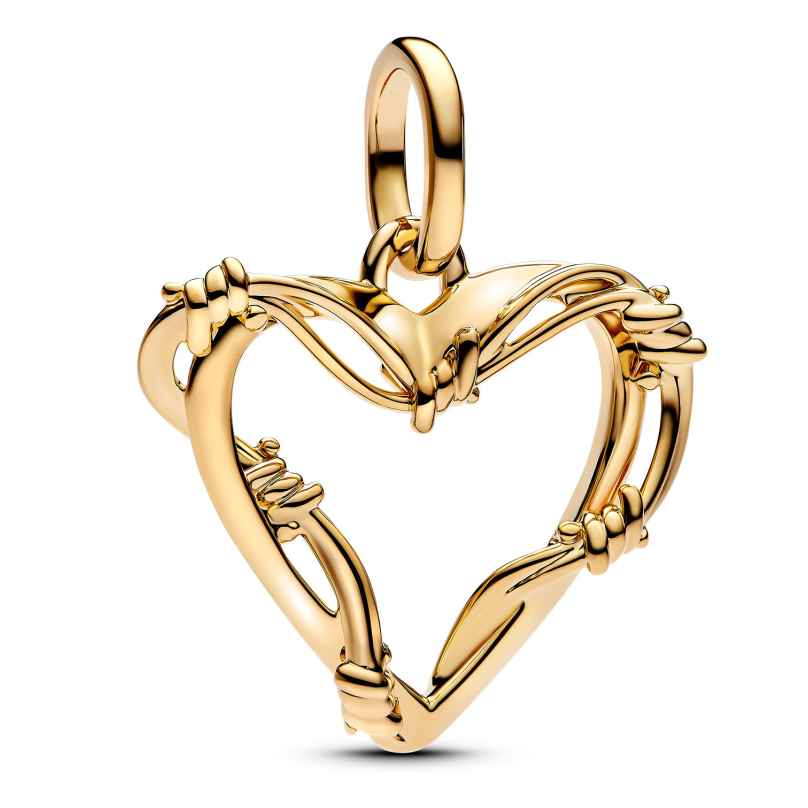 Pandora 762526C00 Anhänger Goldfarben Herz mit Stacheldraht 5700303165486