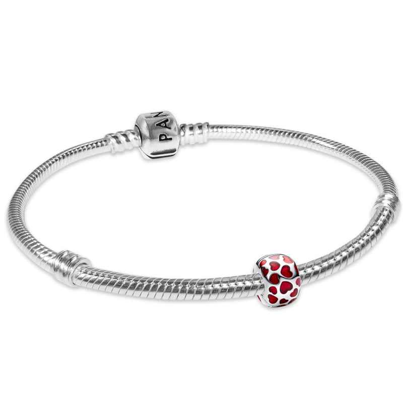 Pandora 28129 Armband Starter-Set Rote Herzen Silber