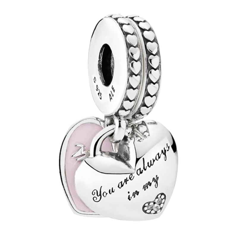 Pandora 792072EN40 Dangle Charm Mother & Daughter Heart Silver 5700302548686