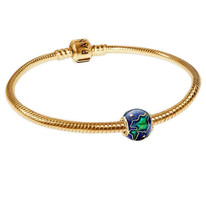 Pandora 28195 Damenarmband Planet Erde Goldfarben Starter-Set