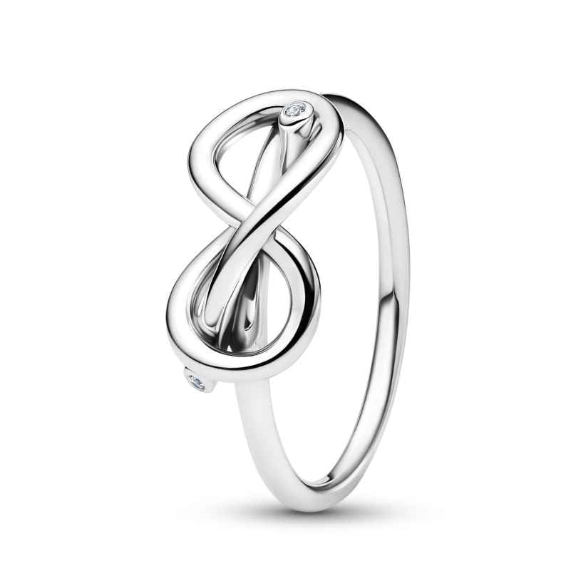 Pandora 193759C01 Damenring Silber Unendlichkeitsknoten