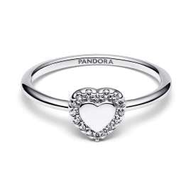 Pandora 193801C01 Ladies' Ring Heart Silver