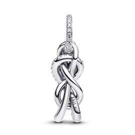 Pandora 793780C01 Charm Pendant Silver Pavé Infinity Knot
