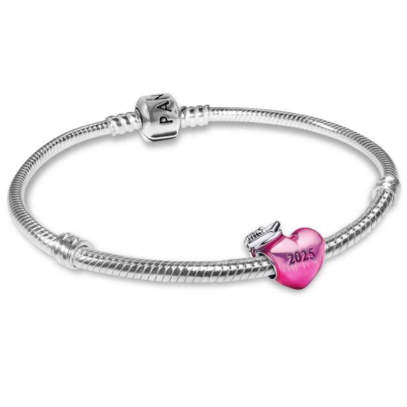 Pandora 28506 Damenarmband Starter-Set Pinkfarbener 2025 Abschluss Herz-Charm