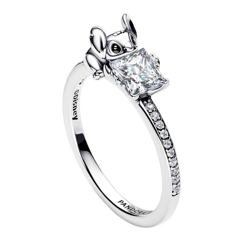Pandora Damen-Ring Disney Stitch & Stone Silber 193740C01