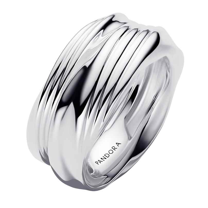Pandora 193890C00 Women's Ring Set Twisted Silver