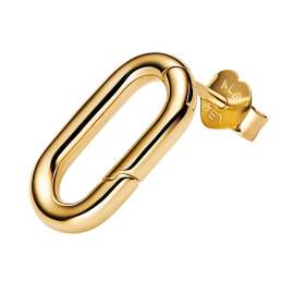 Pandora 263856C00 Single Ear Stud Link Earring Gold Tone