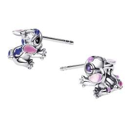 Pandora 293741C01 Damen-Ohrstecker Disney Stitch & Angel Silber