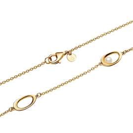 Pandora 363883C01-45 Women's Necklace with Pearl Gold Tone