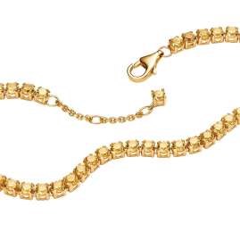 Pandora 561469C03 Ladies' Tennis Bracelet Gold Tone Yellow