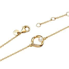 Pandora 563830C01 Damen-Armband mit Perle Goldfarben