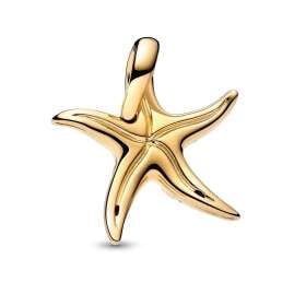 Pandora 763818C01 Charm-Anhänger Funkelnd Blauer Seestern Goldfarben