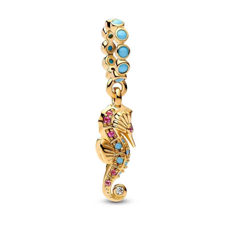 Pandora 763895C01 Charm-Anhänger Seepferdchen Goldfarben 5700303193250