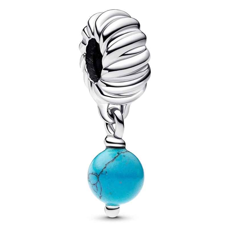 Pandora 793901C01 Dangle Charm Silver Turquoise 5700303193069