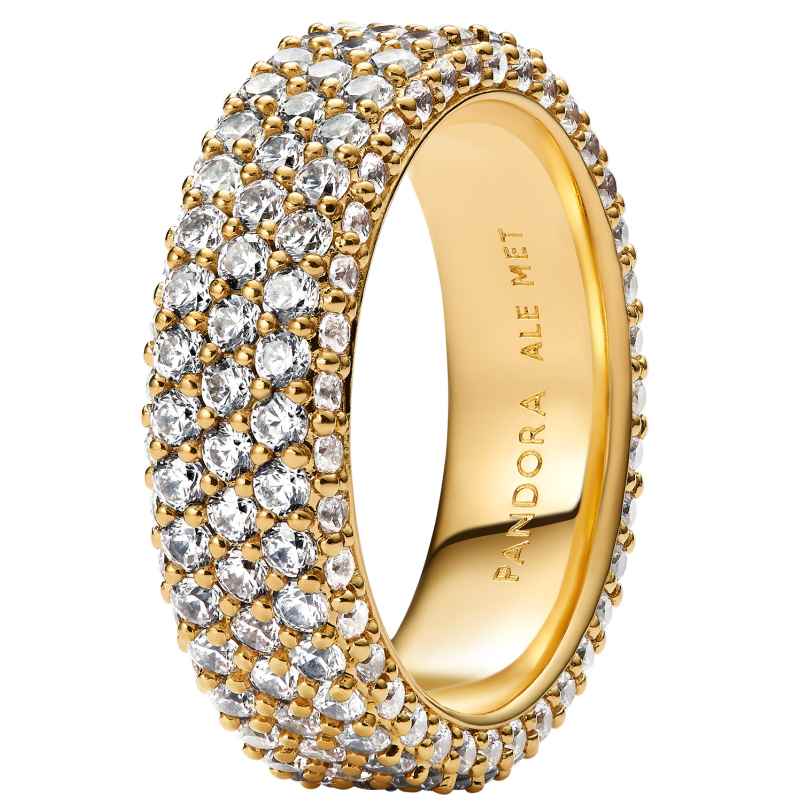 Pandora 162634C01 Damenring Zeitloses Pavé Goldfarben