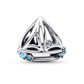 Pandora 28903 Damen-Armband Geschenk-Set Segelboot Türkisfarben