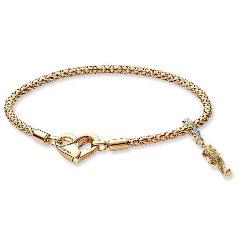 Pandora 28910 Damen-Armband Geschenkset Seepferdchen Goldfarben