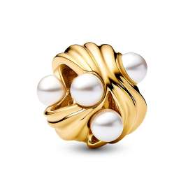 Pandora 28915 Damenarmband Geschenkset Abstrakte Wellen Goldfarben