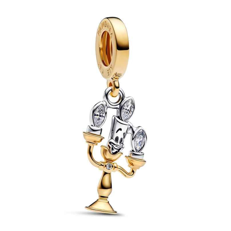 Pandora 763985C01 Dangle Charm Disney Beauty and the Beast Lumière 5700303218762