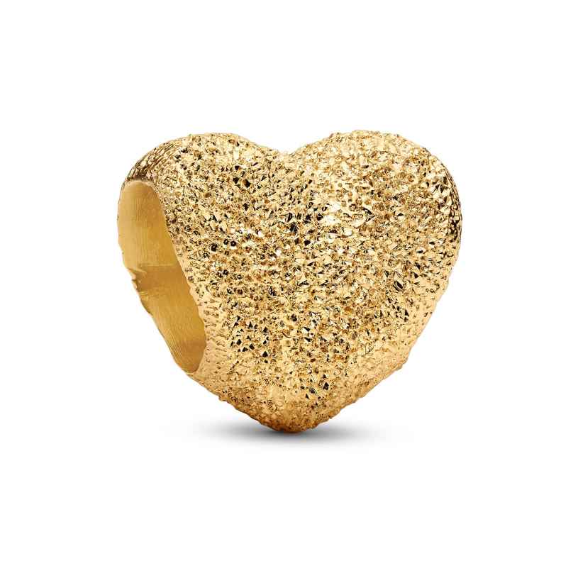 Pandora 764000C00 Charm Goldfarben Matt Herz Mini 5700303210858