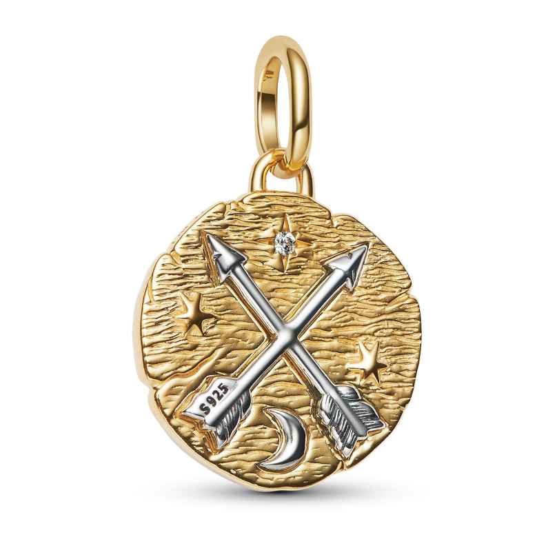 Pandora 764081C01 Medaillon Anhänger Zweifarbig Gekreuzte Pfeile 5700303218939