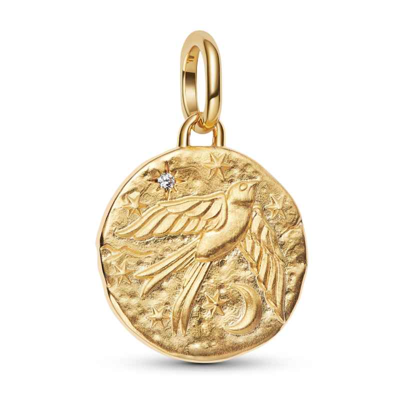 Pandora 764082C01 Medaillon-Anhänger Goldfarben Schwalbe 5700303218922