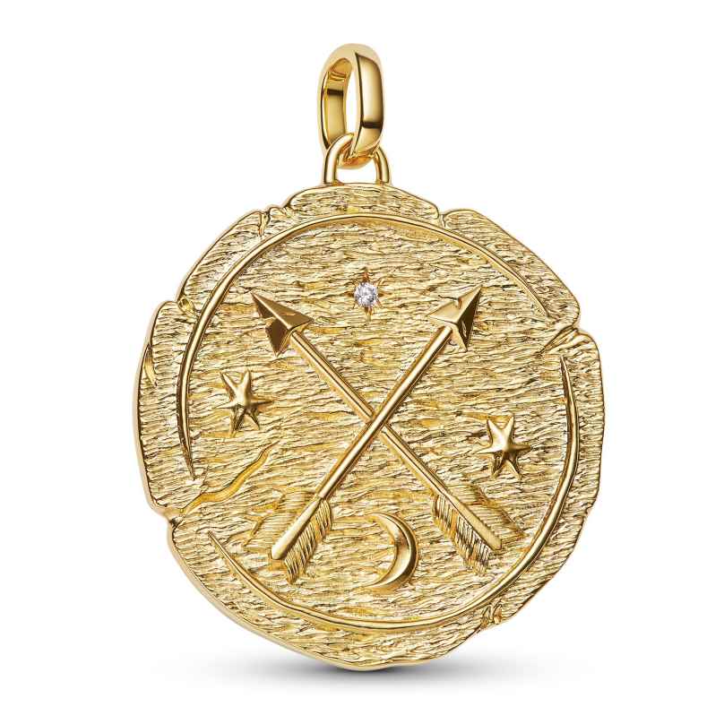 Pandora 764084C01 Anhänger Medaillon Goldfarben Gekreuzte Pfeile 5700303218960