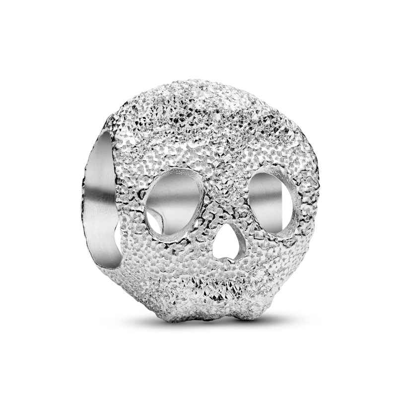 Pandora 794040C00 Silver Charm Textured Skull Mini 5700303218984