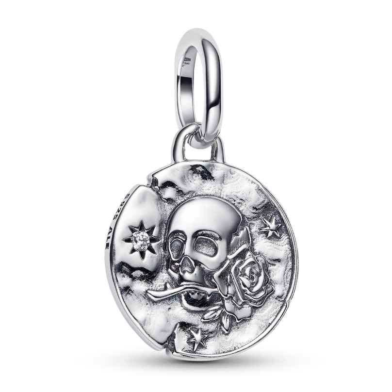 Pandora 794089C01 Medaillon Charm-Anhänger Silber Totenkopf 5700303218601