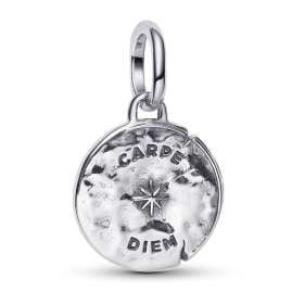 Pandora 794089C01 Medaillon Charm-Anhänger Silber Totenkopf