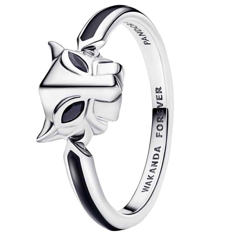 Pandora 194223C01 Ladies' Ring Marvel Black Panther Silver