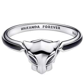 Pandora 194223C01 Damen-Ring Marvel Schwarzer Panther Silber