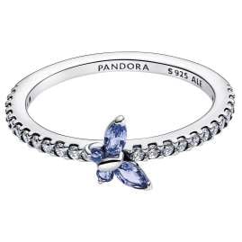 Pandora 194269C01 Damen-Silberring Funkelnder Schmetterling Blau