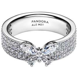 Pandora 194270C01 Ladies' Ring Sparkling Butterfly Bold Silver