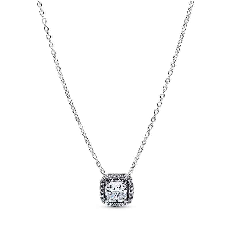 Pandora 393560C02-45 Damen-Kette Funkelndes Quadrat Heiligenschein 5700303230900